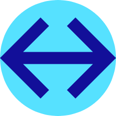Line Arrow Horizontal Large Icon from Sharp Pop Set