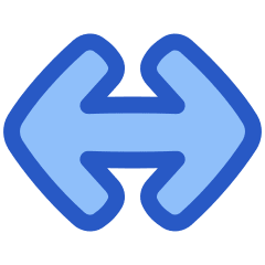 Line Arrow Horizontal Large Icon from Plump Duo Set
