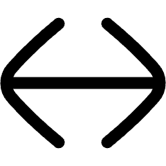 Line Arrow Horizontal Large Icon from Flex Line Set