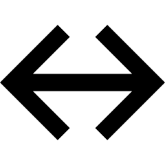Line Arrow Horizontal Large Icon from Sharp Remix Set