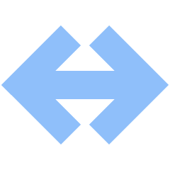 Line Arrow Horizontal Large Icon from Sharp Flat Set