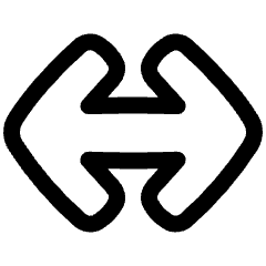 Line Arrow Horizontal Large Icon from Plump Line Set