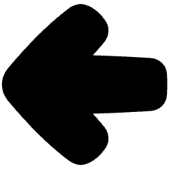 Line Arrow Left Large 1 Icon from Plump Solid Set