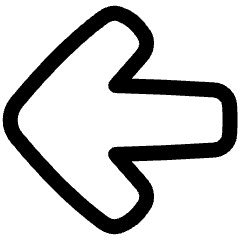 Line Arrow Left Large 1 Icon from Plump Line Set