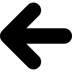 Line Arrow Left Large 1 Icon from Core Solid Set