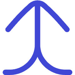 Line Arrow Merge Vertical Large Icon from Flex Duo Set