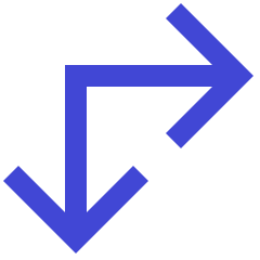 Line Arrow Top Left Corner Large Icon from Sharp Duo Set