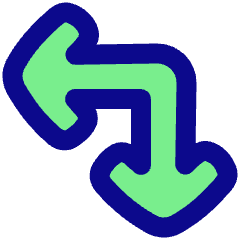 Line Arrow Top Right Corner Large Icon from Plump Pop Set