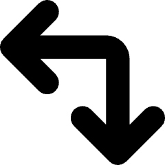 Line Arrow Top Right Corner Large Icon from Core Solid Set