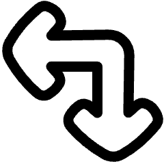 Line Arrow Top Right Corner Large Icon from Plump Line Set