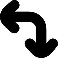 Line Arrow Top Right Corner Large Icon from Flex Solid Set