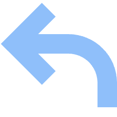 Line Arrow Turn Backward Large Icon from Sharp Flat Set