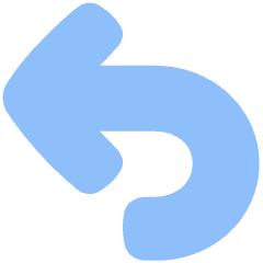 Line Arrow Turn Backward Large Icon from Plump Flat Set