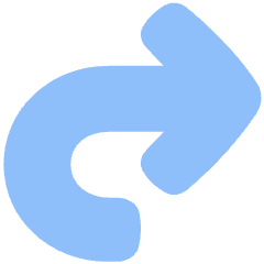Line Arrow Turn Forward Large Icon from Plump Flat Set