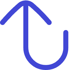 Line Arrow Turn Up Left Large Icon from Flex Duo Set