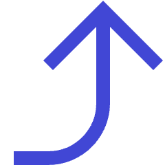 Line Arrow Turn Up Right Large Icon from Sharp Duo Set