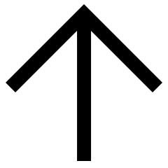 Line Arrow Up Large 1 Icon from Sharp Line Set