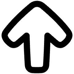 Line Arrow Up Large 1 Icon from Plump Remix Set