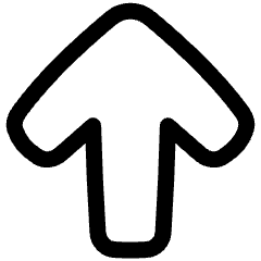 Line Arrow Up Large 1 Icon from Plump Line Set