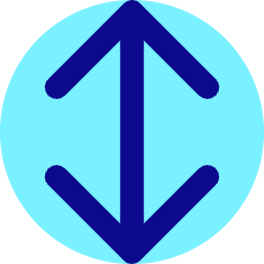 Line Arrow Vertical Large Icon from Core Pop Set