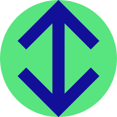 Line Arrow Vertical Large Icon from Sharp Pop Set