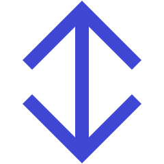Line Arrow Vertical Large Icon from Sharp Duo Set