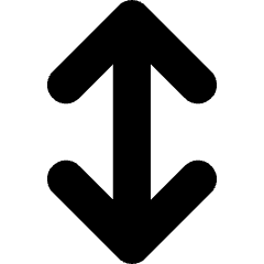 Line Arrow Vertical Large Icon from Core Solid Set