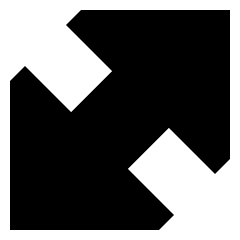 Diagonal Triangle Arrow Large 1 Icon from Sharp Solid Set