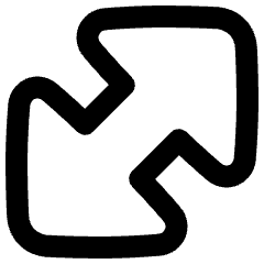 Diagonal Triangle Arrow Large 1 Icon from Plump Remix Set