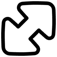 Diagonal Triangle Arrow Large 1 Icon from Plump Line Set