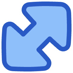 Diagonal Triangle Arrow Large 1 Icon from Plump Duo Set