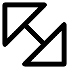 Diagonal Triangle Arrow Large 2 Icon from Core Line Set