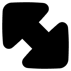 Diagonal Triangle Arrow Large 2 Icon from Plump Solid Set