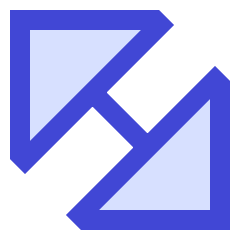 Diagonal Triangle Arrow Large 2 Icon from Sharp Duo Set