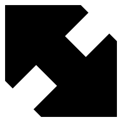 Diagonal Triangle Arrow Large 2 Icon from Sharp Solid Set