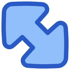 Diagonal Triangle Arrow Large 2 Icon from Plump Duo Set