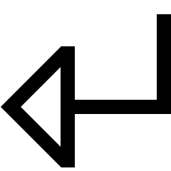 Triangle Arrow Bend Down Left Large Icon from Sharp Line Set