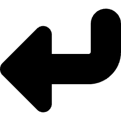 Triangle Arrow Bend Down Left Large Icon from Core Solid Set