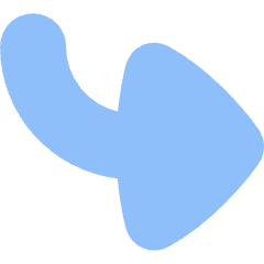 Triangle Arrow Bend Down Right Large Icon from Flex Flat Set