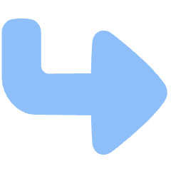 Triangle Arrow Bend Down Right Large Icon from Plump Flat Set