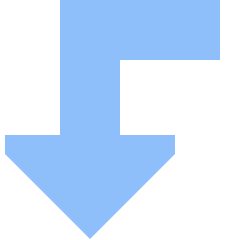 Triangle Arrow Bend Left Down Large Icon from Sharp Flat Set