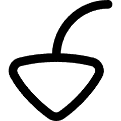 Triangle Arrow Bend Left Down Large Icon from Flex Line Set
