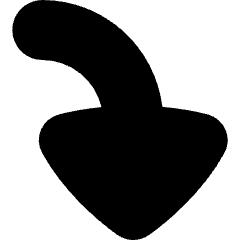 Triangle Arrow Bend Right Down Large Icon from Flex Solid Set