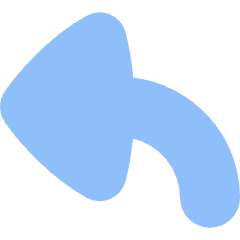 Triangle Arrow Bend Up Left Large Icon from Flex Flat Set