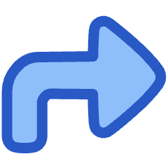 Triangle Arrow Bend Up Right Large Icon from Plump Duo Set