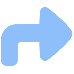Triangle Arrow Bend Up Right Large Icon from Plump Flat Set