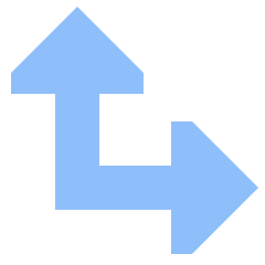 Triangle Arrow Bottom Left Corner Large Icon from Sharp Flat Set