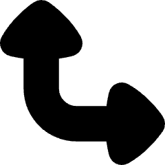 Triangle Arrow Bottom Left Corner Large Icon from Flex Solid Set