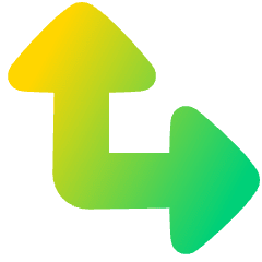 Triangle Arrow Bottom Left Corner Large Icon from Plump Gradient Set