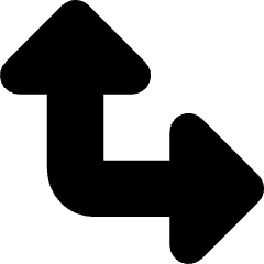 Triangle Arrow Bottom Left Corner Large Icon from Core Solid Set